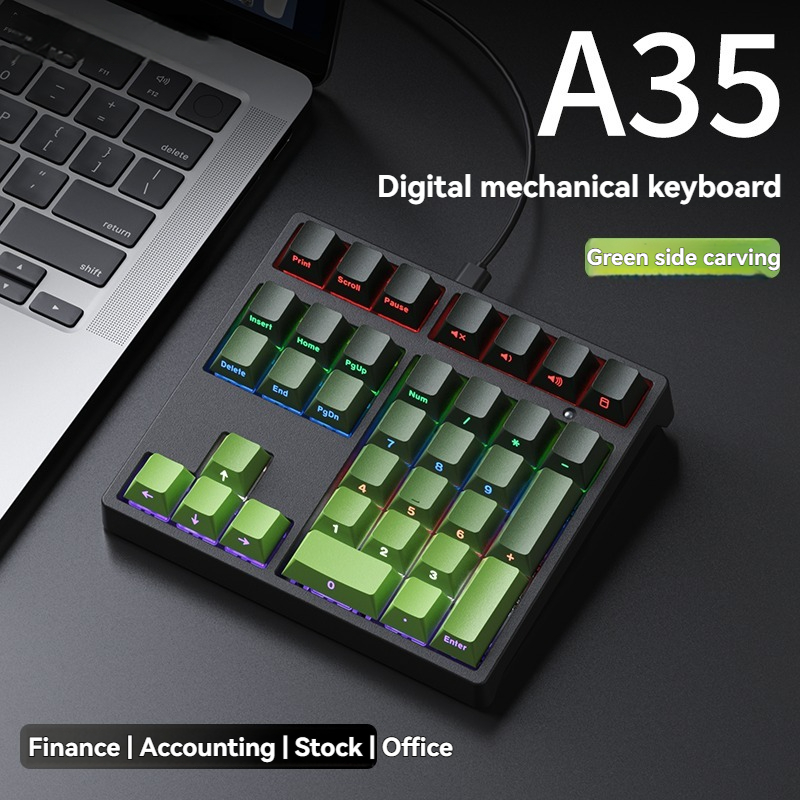 Tablet Accessories Gifts - Teclado numérico A35 con cable monomodo