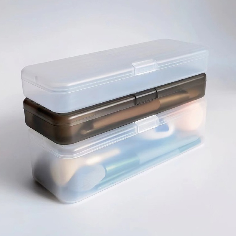 Case With Pencil Holder - Caja de almacenamiento de cosméticos de