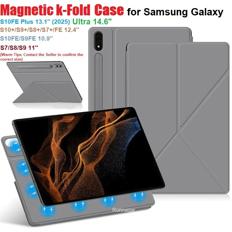 Tablet S9 Fe Accessories - Funda magnética para tableta Samsung Galaxy