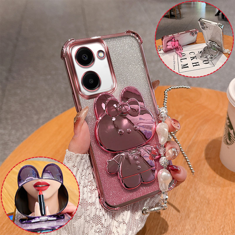 Vivo Y28 - Funda de teléfono con espejo 3D