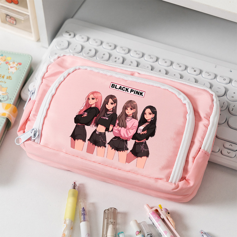 Case With Pencil Holder - Estuche de Lona de Gran Capacidad