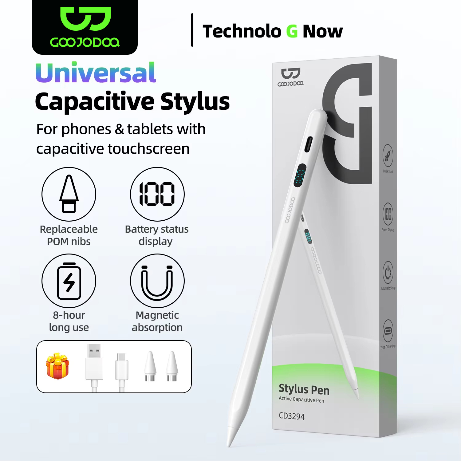 Tablet Accessories Choice Store - Lápiz capacitivo Universal inteligente para tableta