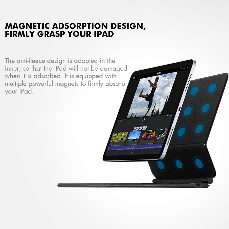 GOOJODOQ teclado mágico retroi - Tablet Accessories Choice Store reseña y precio