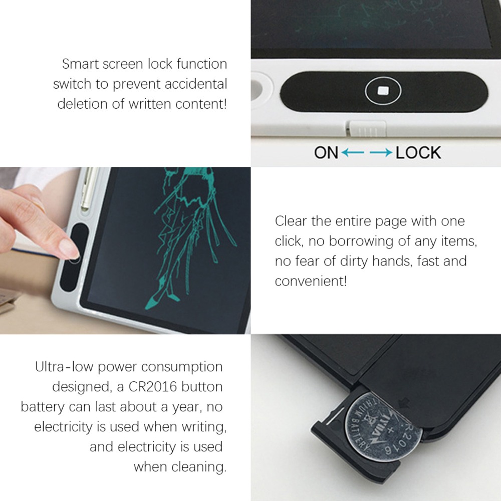 Tableta de Escritura LCD Negra - Tablet Sleeves & Cases Ipad Accessories reseña y precio