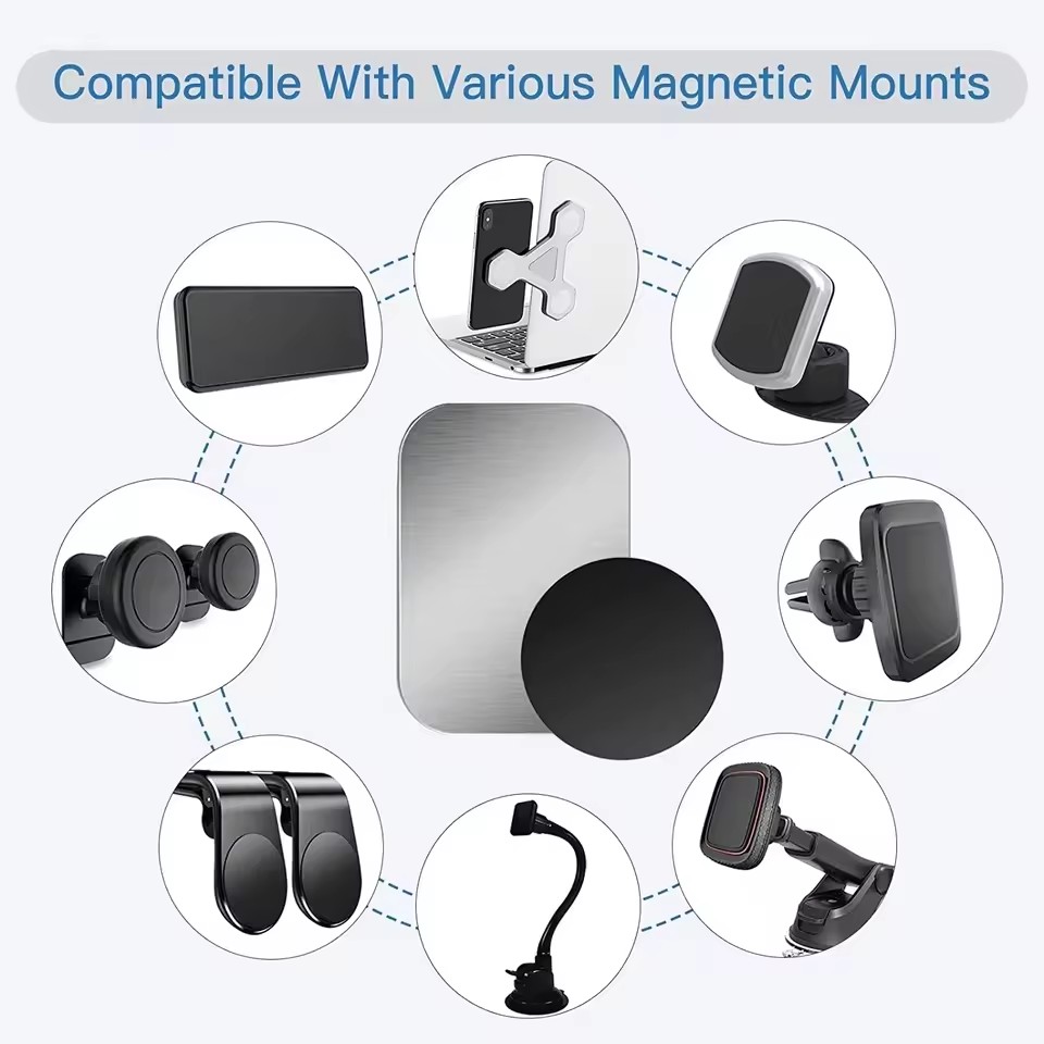 Placa metálica magnética delga - Tablet Car Mount reseña y precio