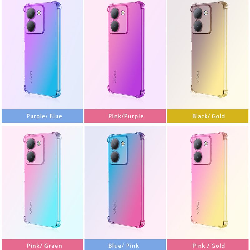 Funda de TPU con gradiente a p - Vivo Y28 reseña y precio