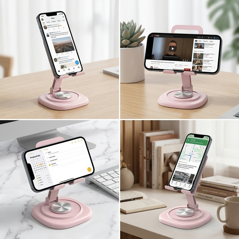 Soporte Giratorio Metálico par - Tablet Stand Adjustable reseña y precio