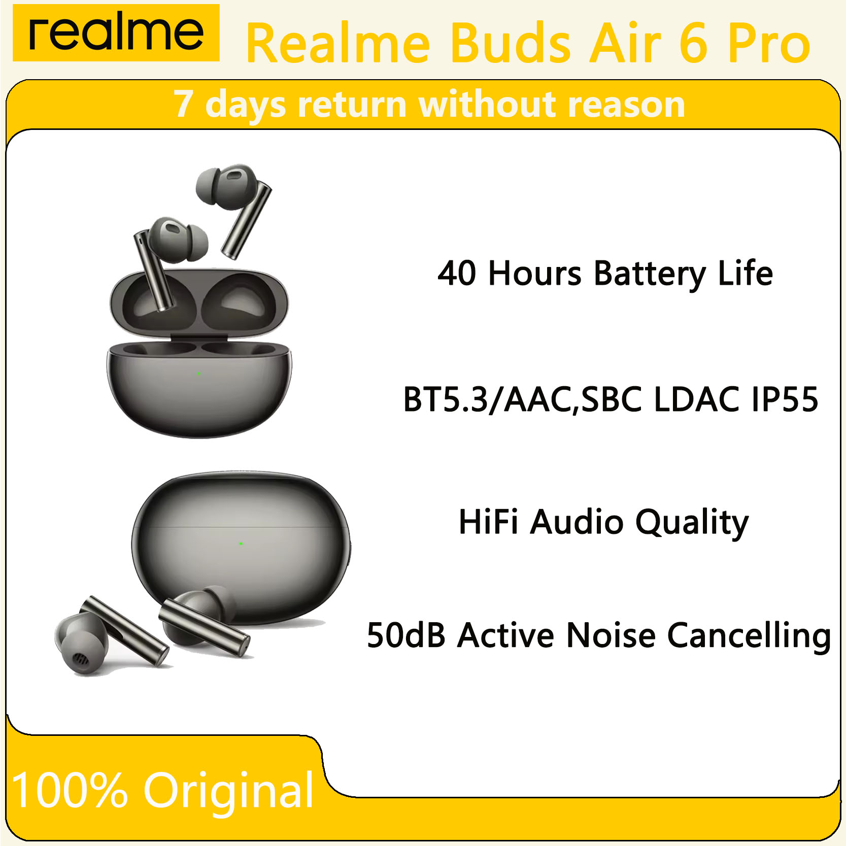 Original Oppo Realme Buds Air  - Realme Tablet Accessories reseña y precio
